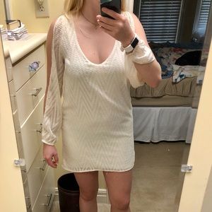 Cold-Arm Ivory Dress